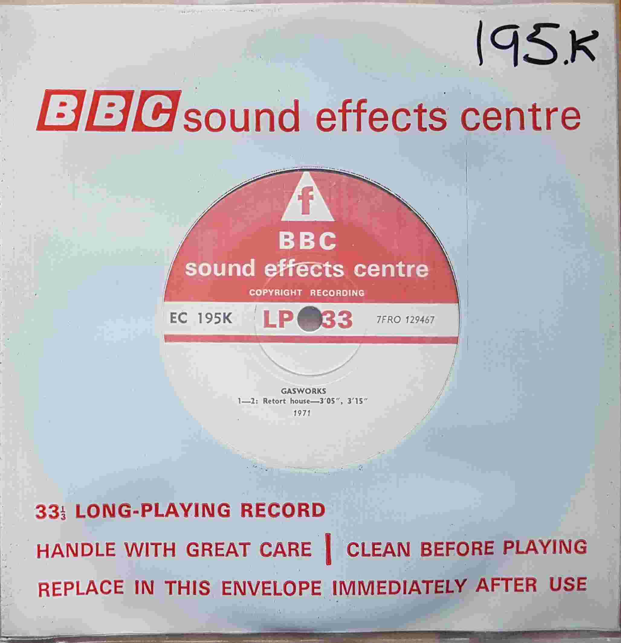 Picture of EC 195K Gasworks by artist Not registered from the BBC records and Tapes library